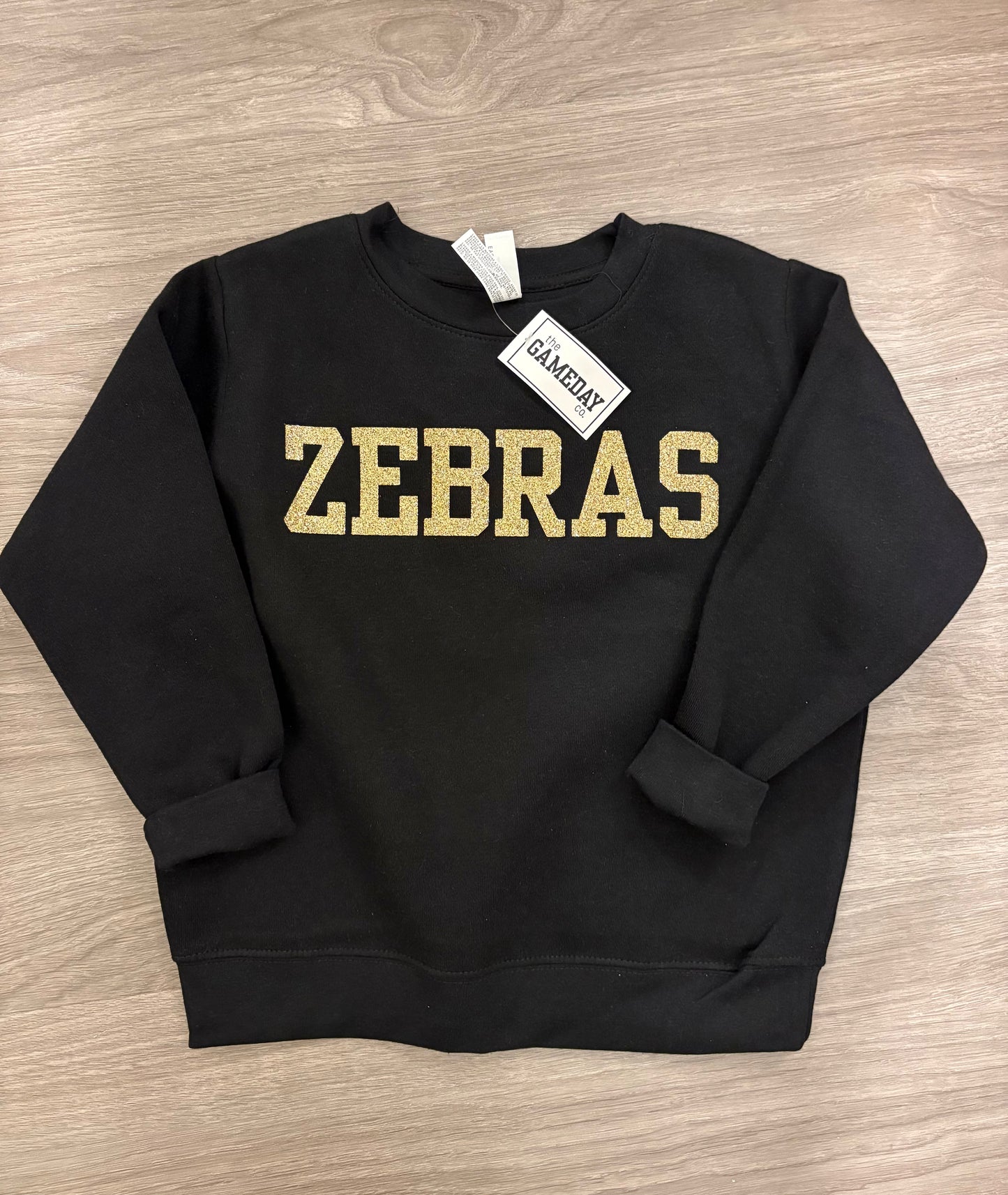 Glitter Gold Zebras-youth