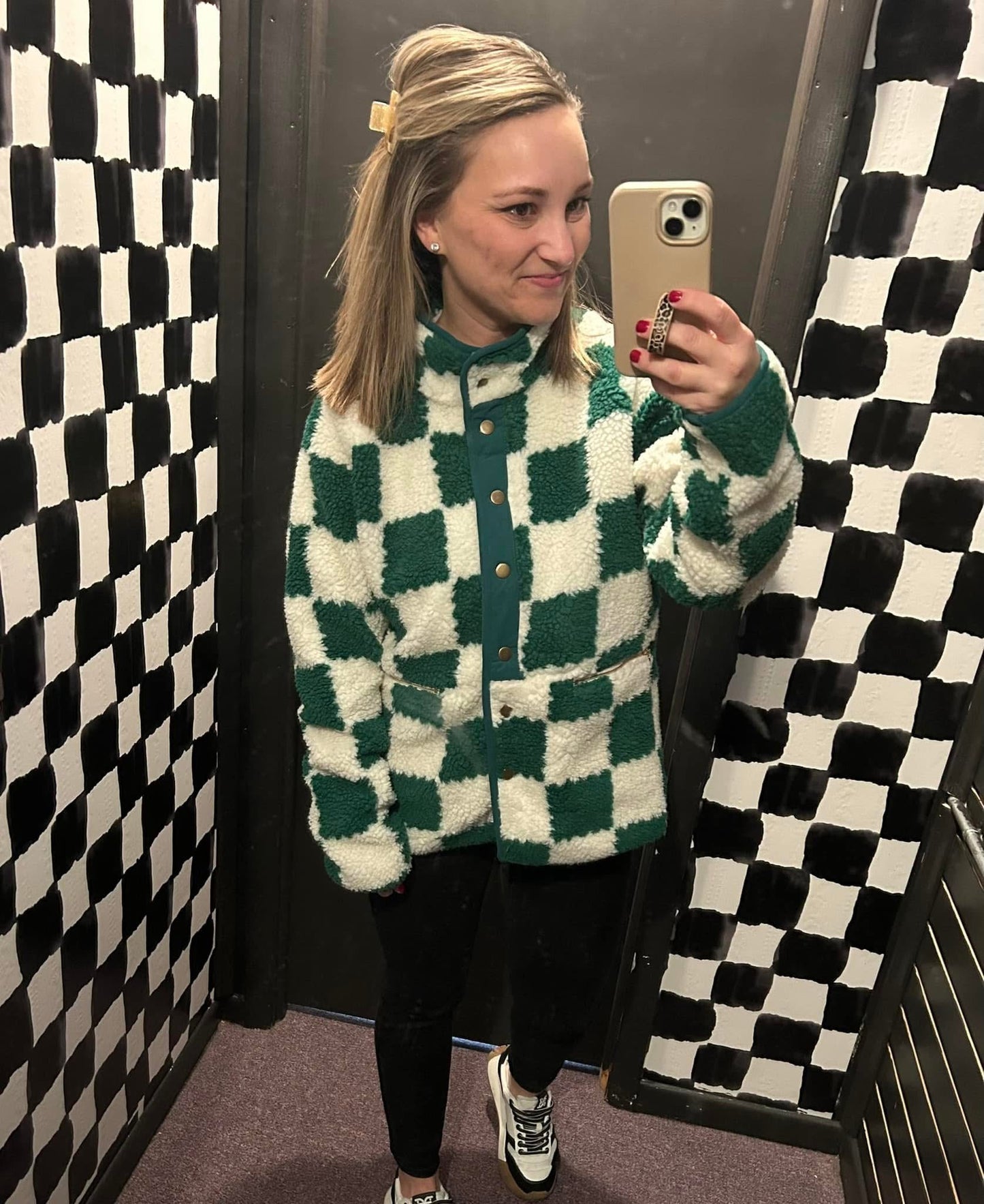 GREEN CHECKERED JACKET