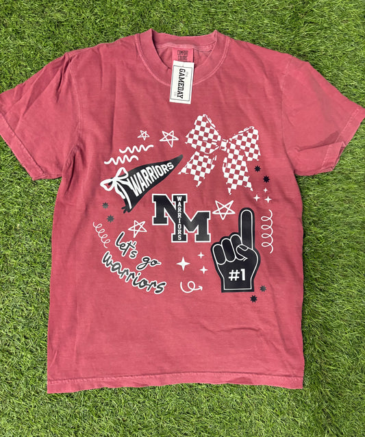 with a bow on top North Miami tee