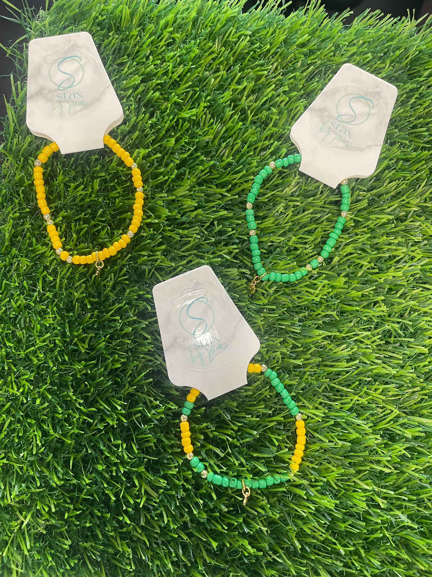 small yellow/green/gold bracelet