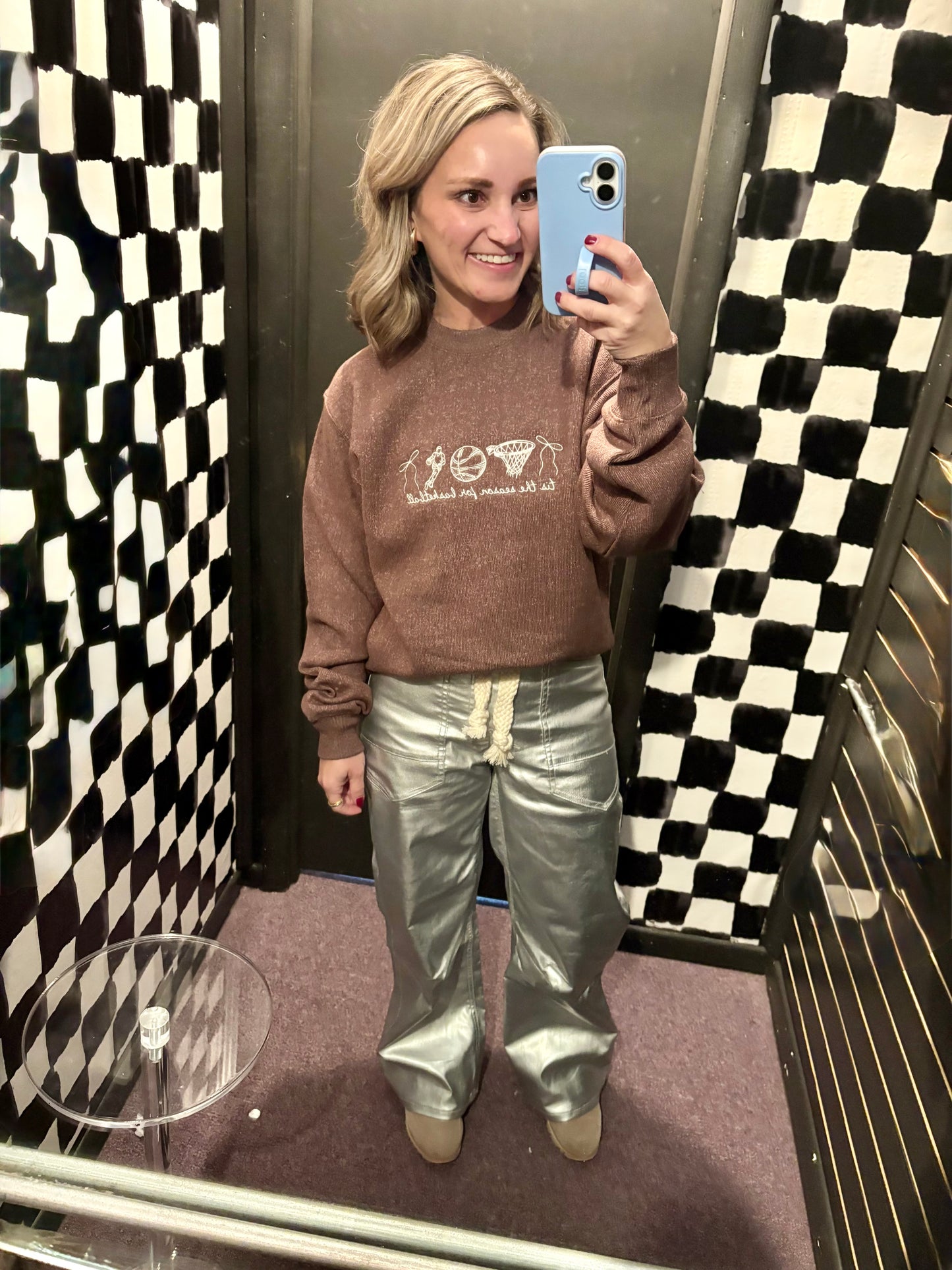 Holidays and Hoops Knit Pull over