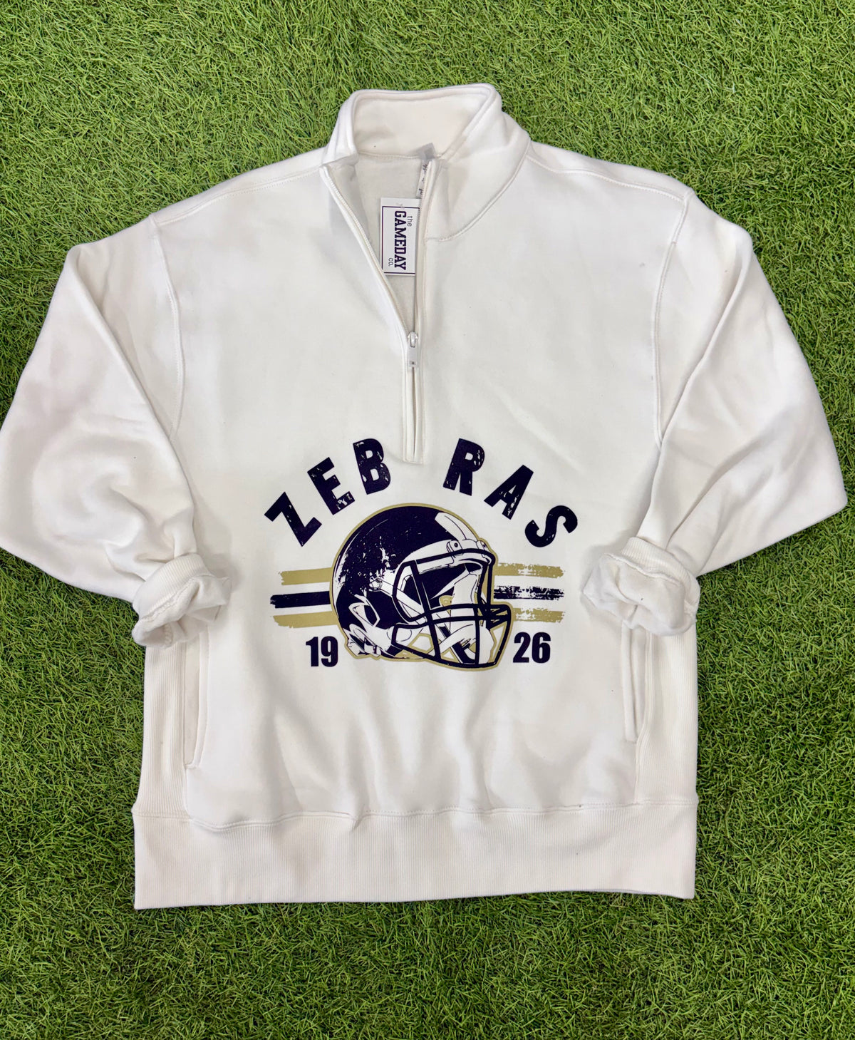 Football quarter zip