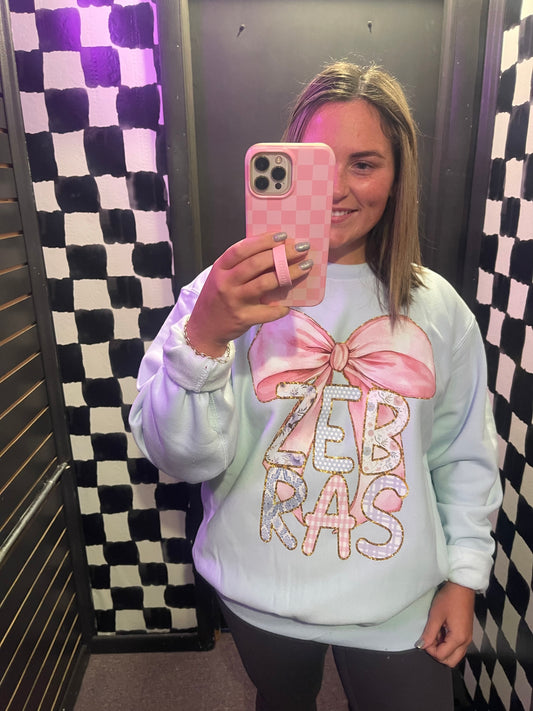 Bow and Patterned Zebras-Adult