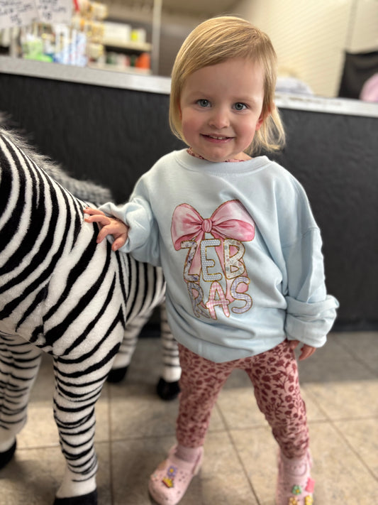 Bow and Patterned Zebras-Youth