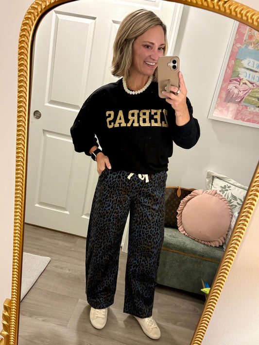 Glitter Gold Zebras-adult