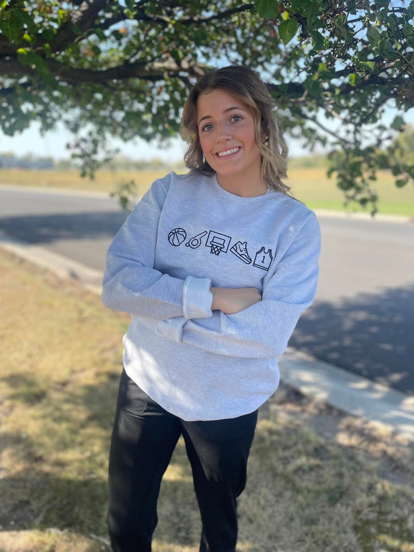 BASKETBALL FRONT EMB