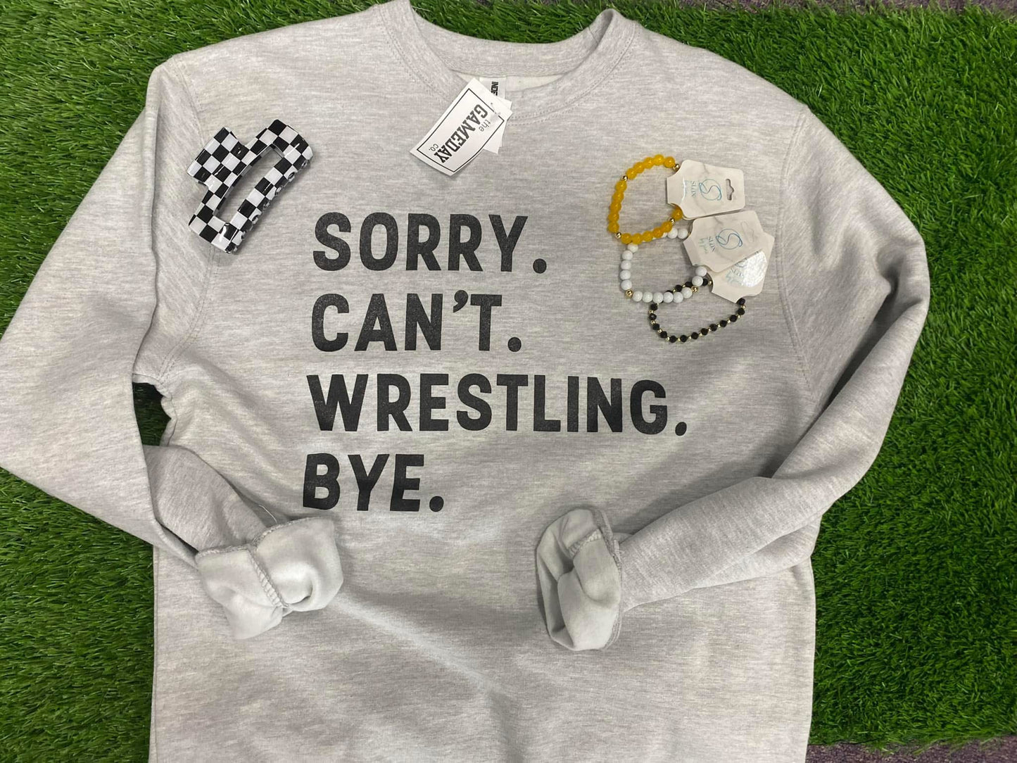 SORRY CANT WRESTLING