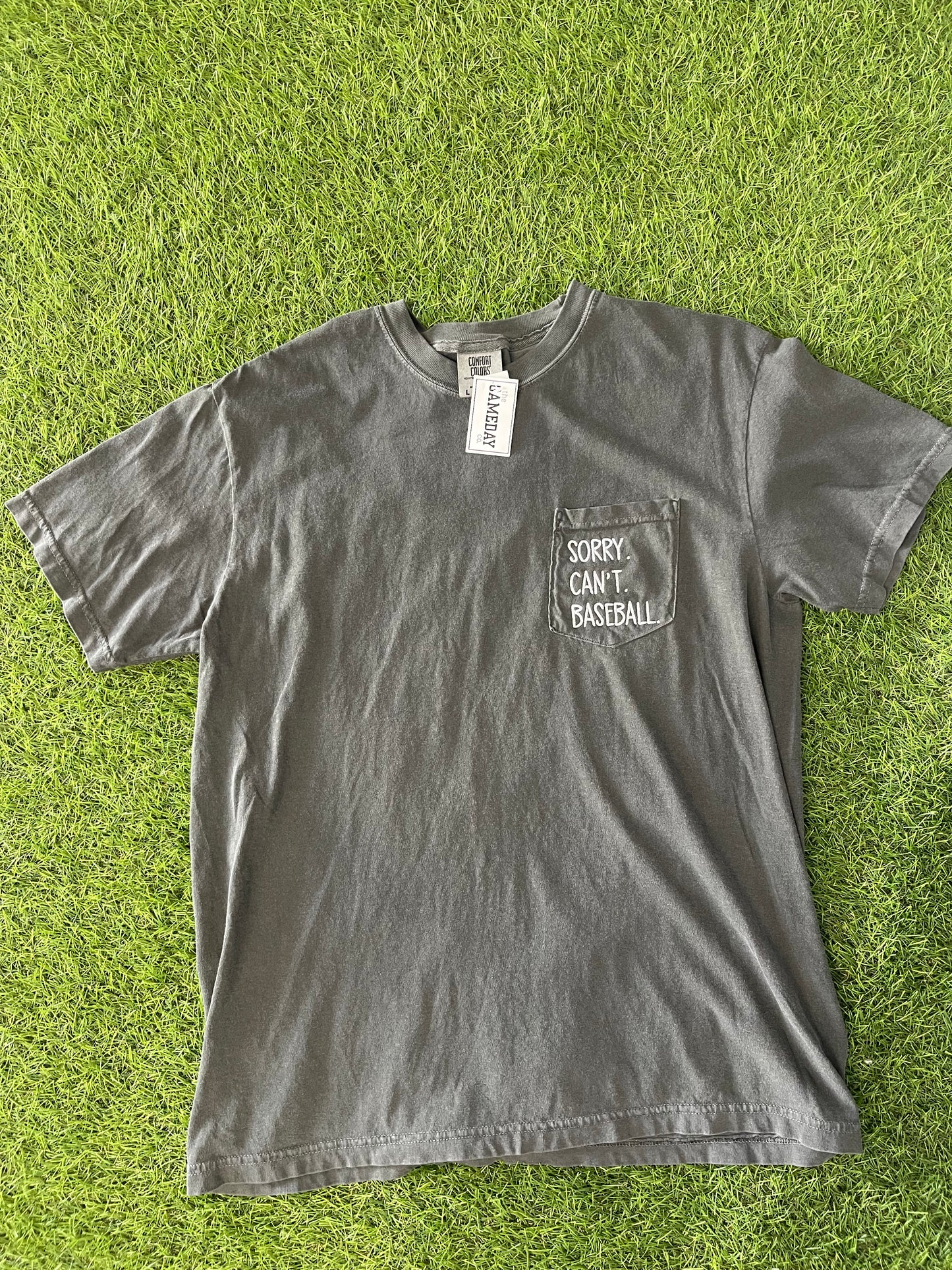 SORRY CANT BASEBALL TEE