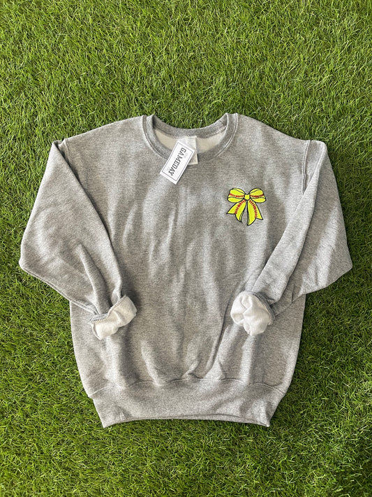 SOFTBALL BOW EMB YOUTH