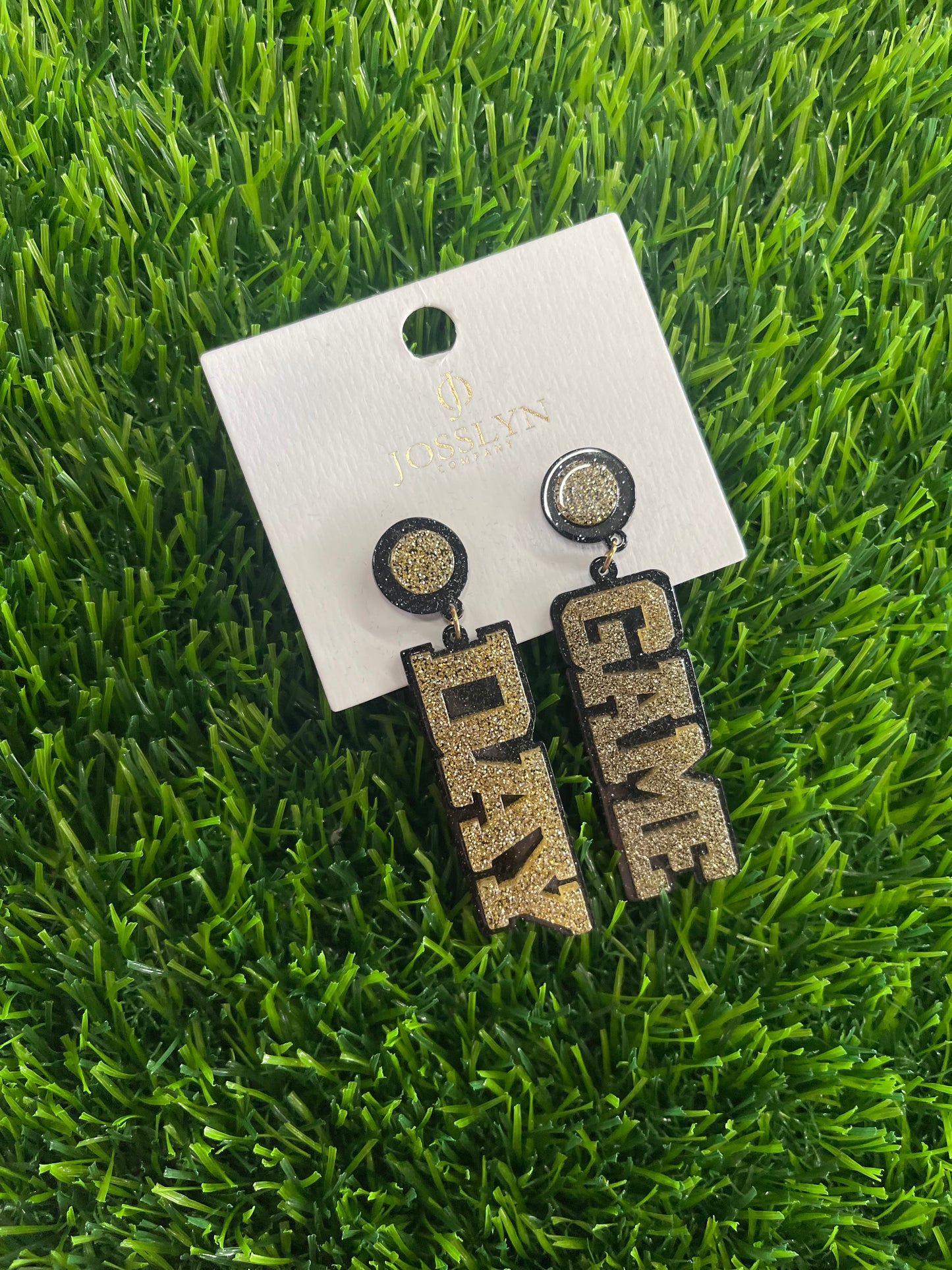 GAME DAY Black and Gold- Earrings
