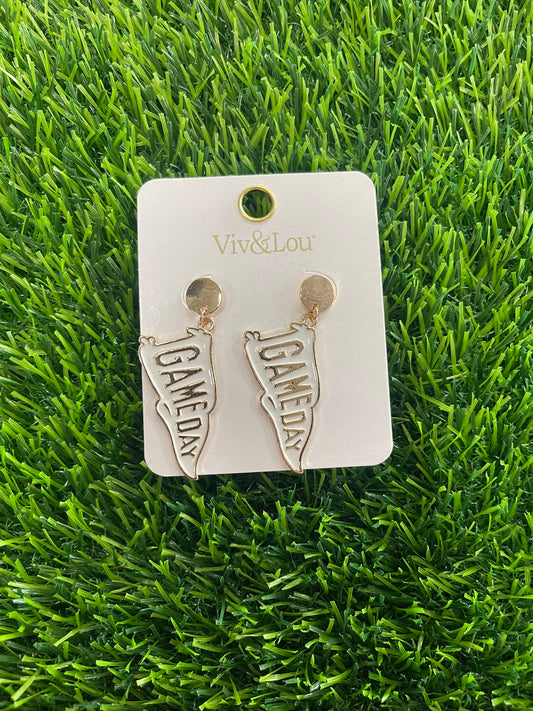 GAME DAY banner- Earrings