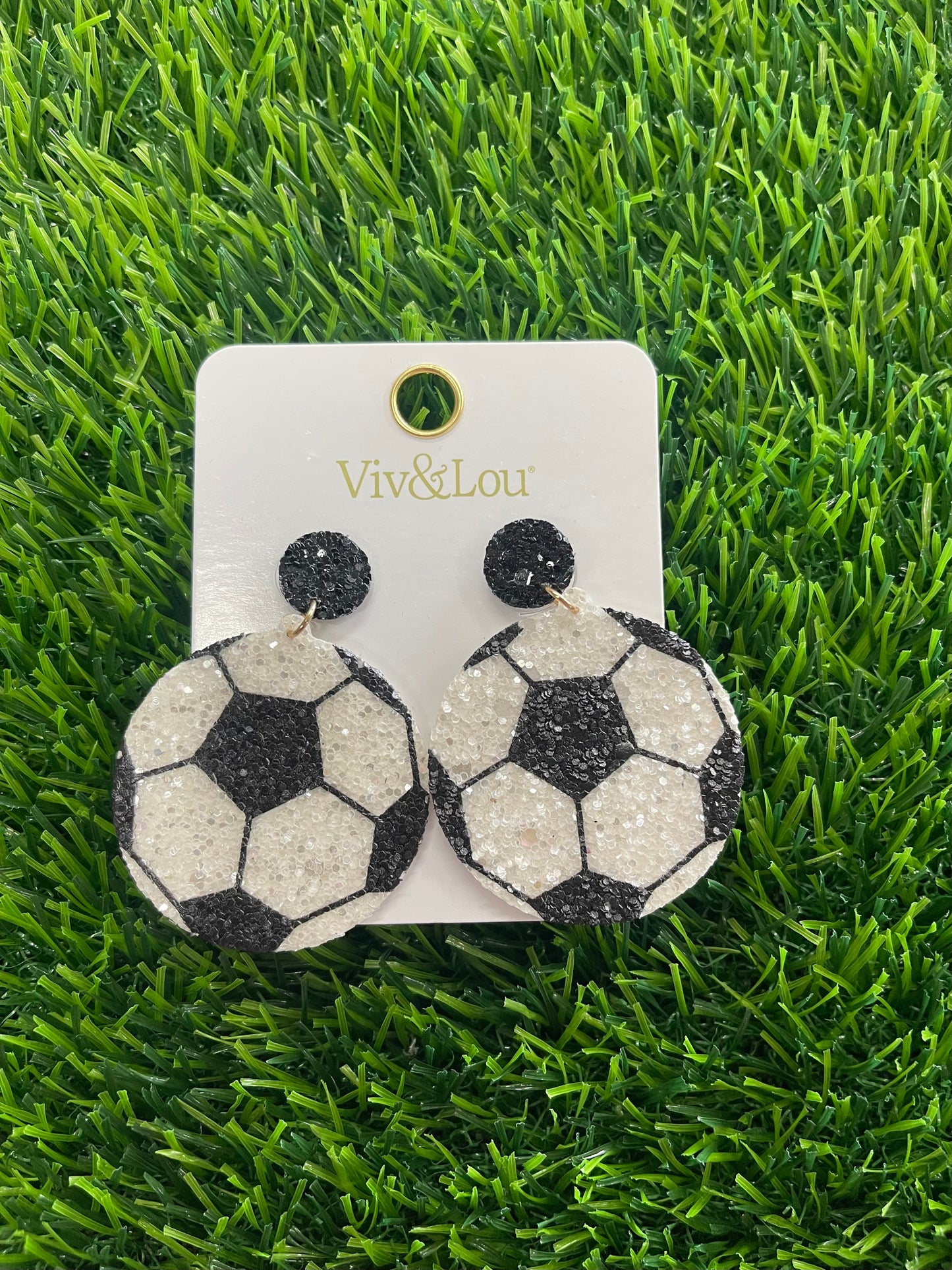 Soccer ball- Earrings