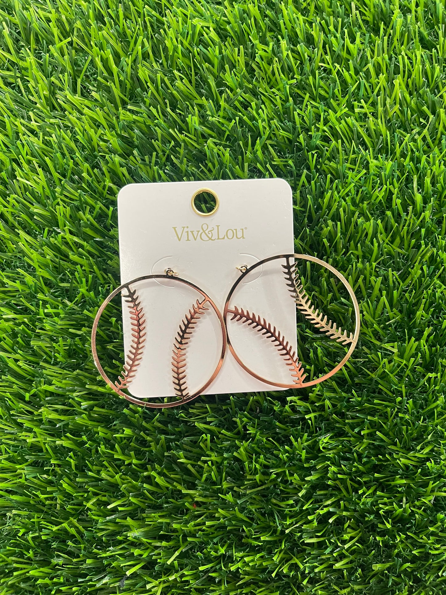 Baseball Gold- Earrings
