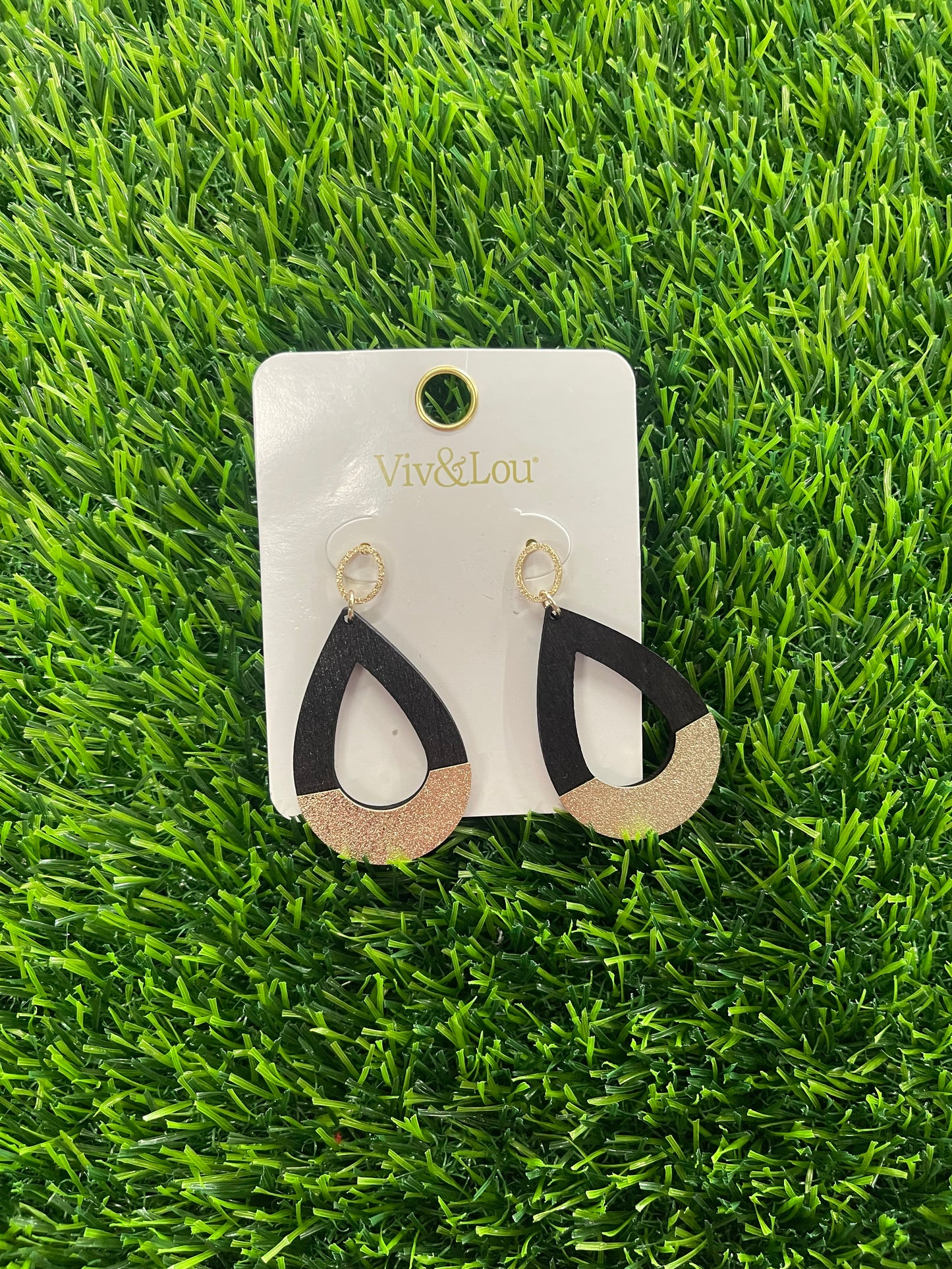 Black and Gold- Earring