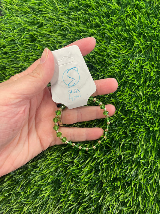 Green and Gold-Bracelets