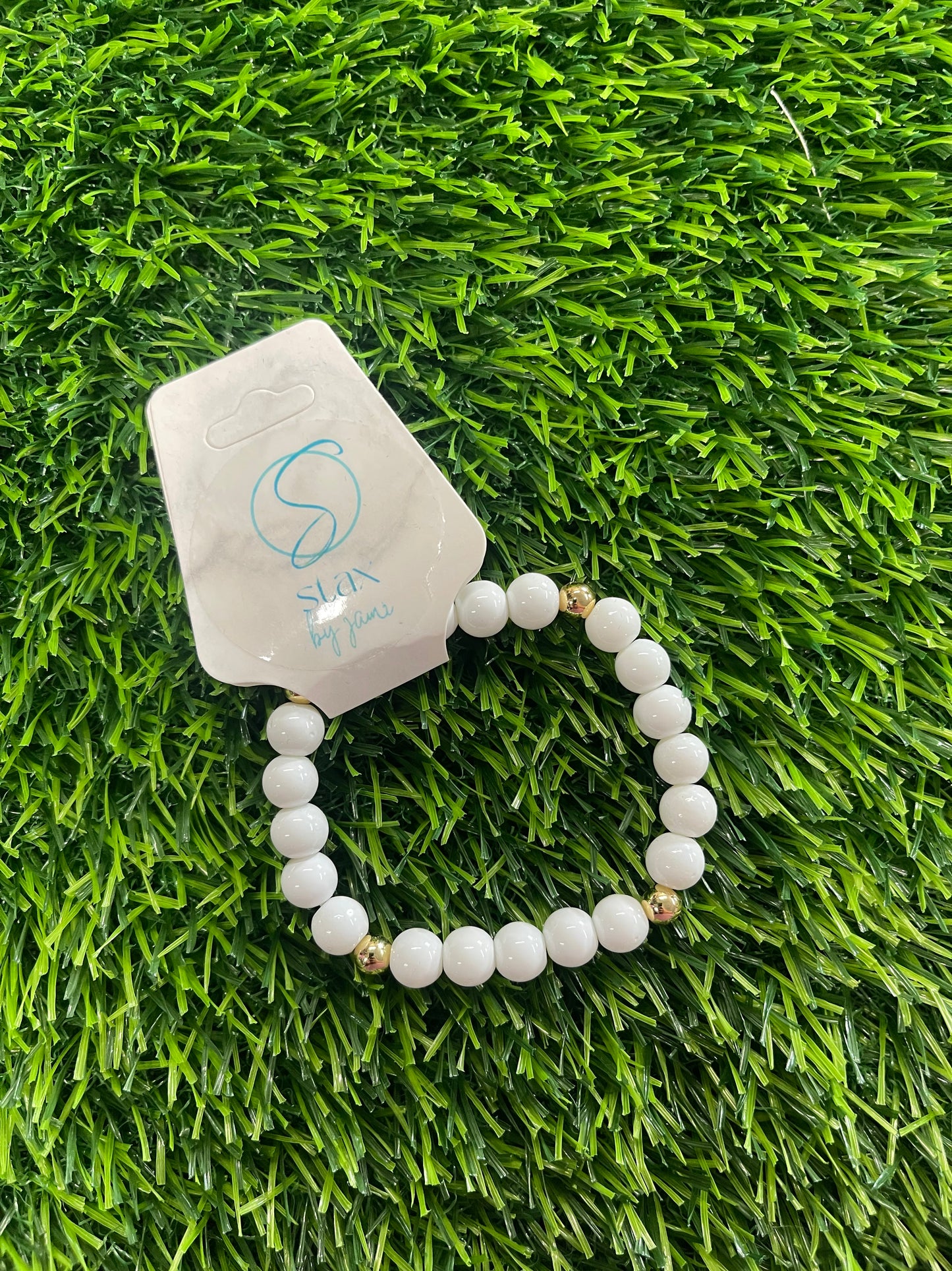 White and Gold-Bracelets