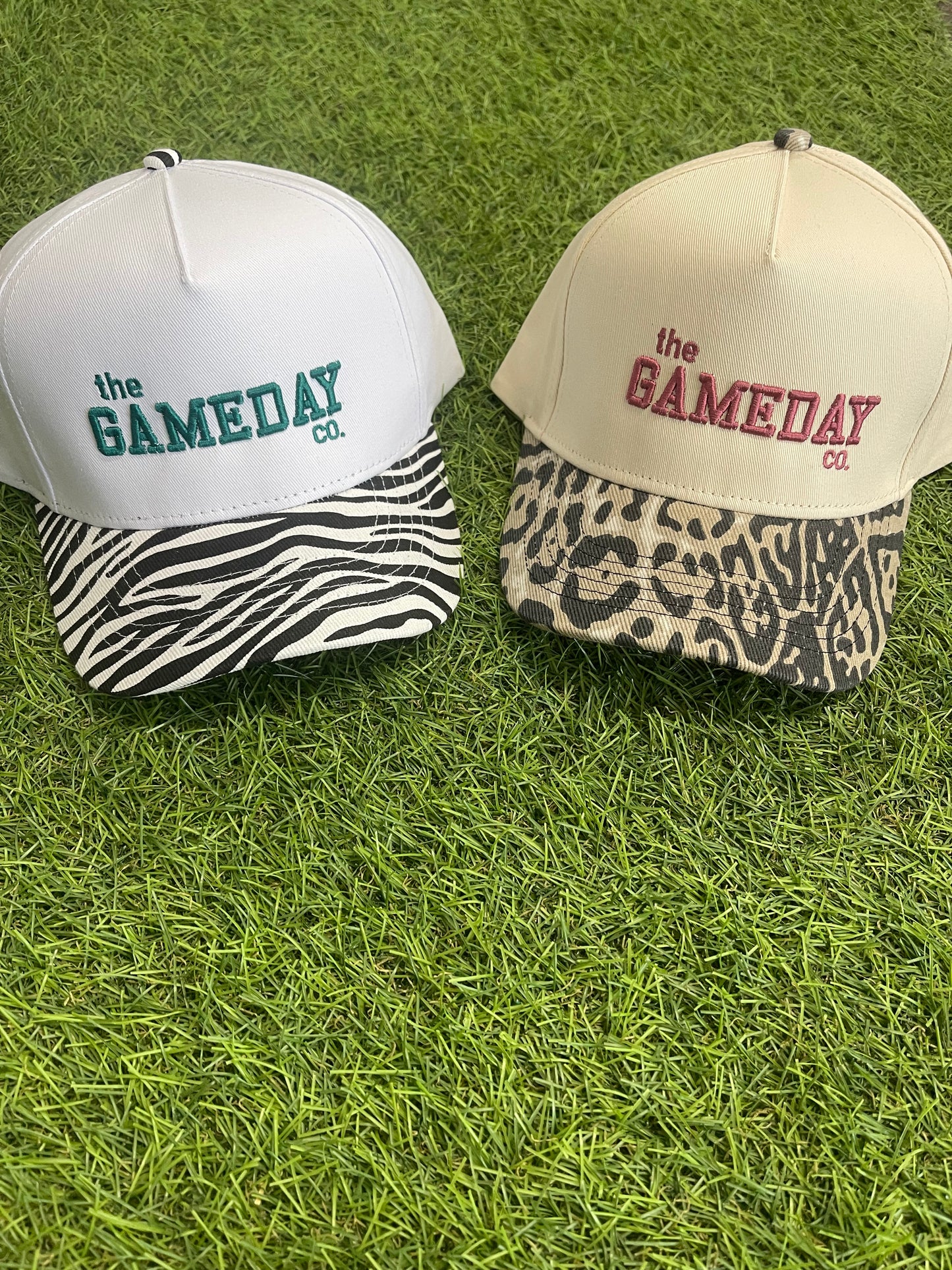 zebra/cheetah hat