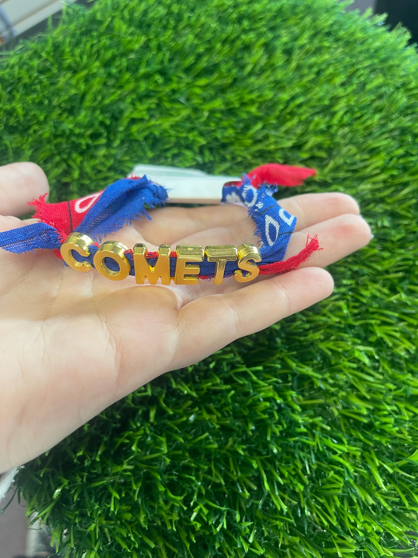 Comets slide letters scarf bracelet