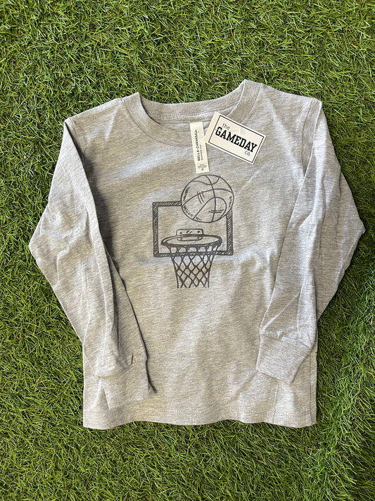Clear basketball hoop-toddler